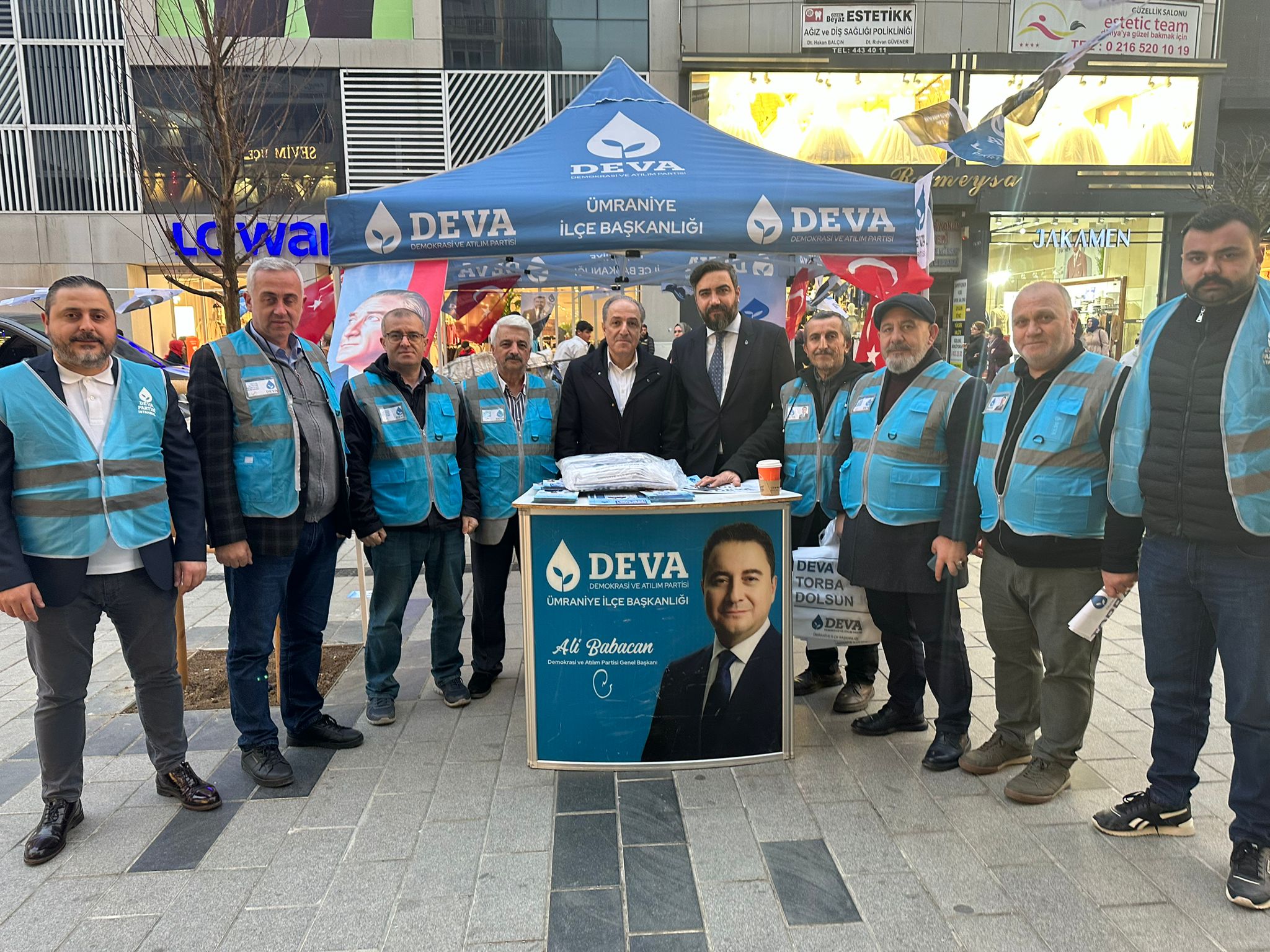 ÜMRANİYE’DE DEVA PARTİSİNDEN MORALLİ SEÇİM ÇALIŞMASI