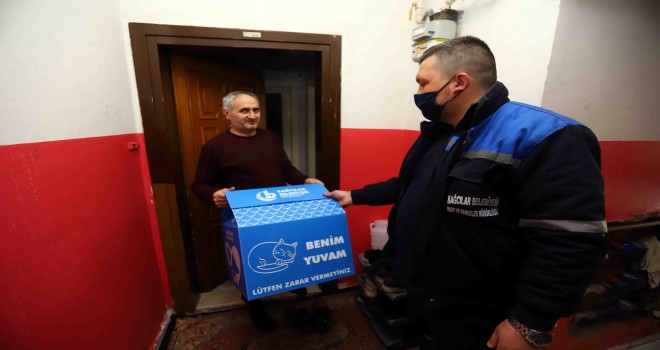 BAĞCILAR'DA HAYVANSEVERLERE KEDİ EVİ