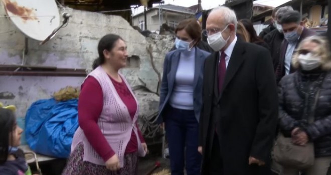 KILIÇDAROĞLU VE KAFTANCIOĞLU'NDAN ÇEKMEKÖY'E ZİYARET