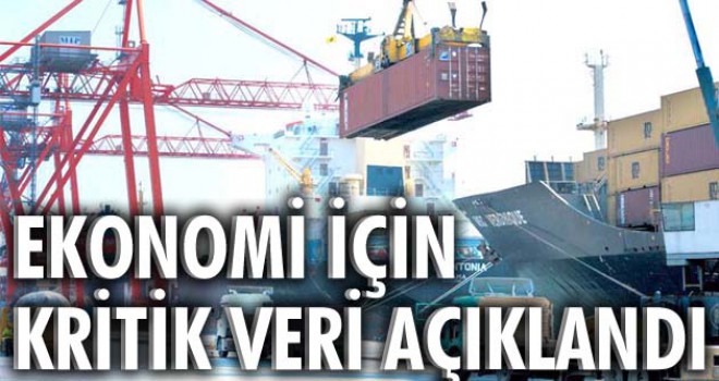 Ekonomi için kritik veri açıklandı Ekonomi için kritik veri açıklandı