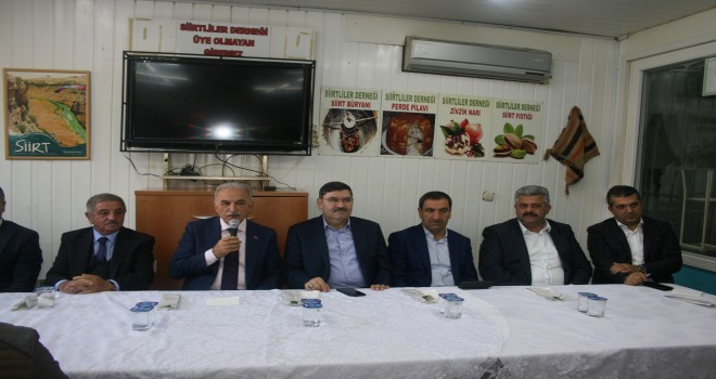 ÜMRANİYE SİİRTLİLER DERNEĞİ İSMET YILDIRIM'I AĞIRLADI