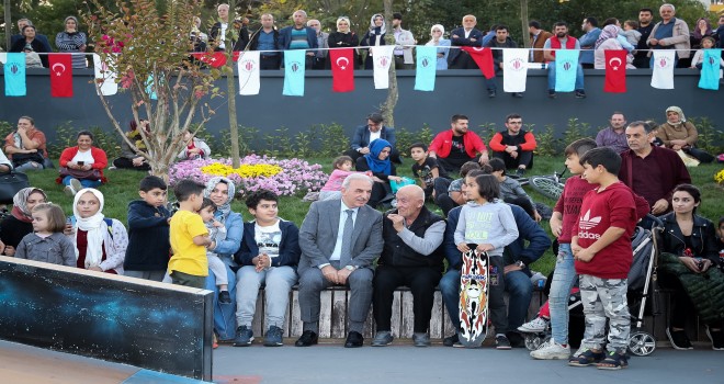 Ümraniye’nin İlk Kaykay Parkı Açıldı